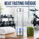 Hydrogen water bottle for intermittent fasting